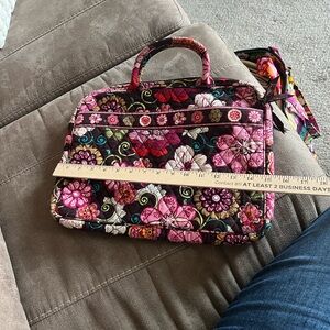 Vera Bradley Pink and Brown Computer Bag
